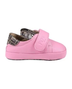 FENDI Fuchsia Sneakers For Baby Girl