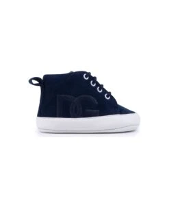 Dolce & Gabbana Suede Sneakers With Dg Logo Embroidery