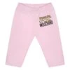 MOSCHINO Pink Leggings For Baby Girl With Teddy Bears And Logo