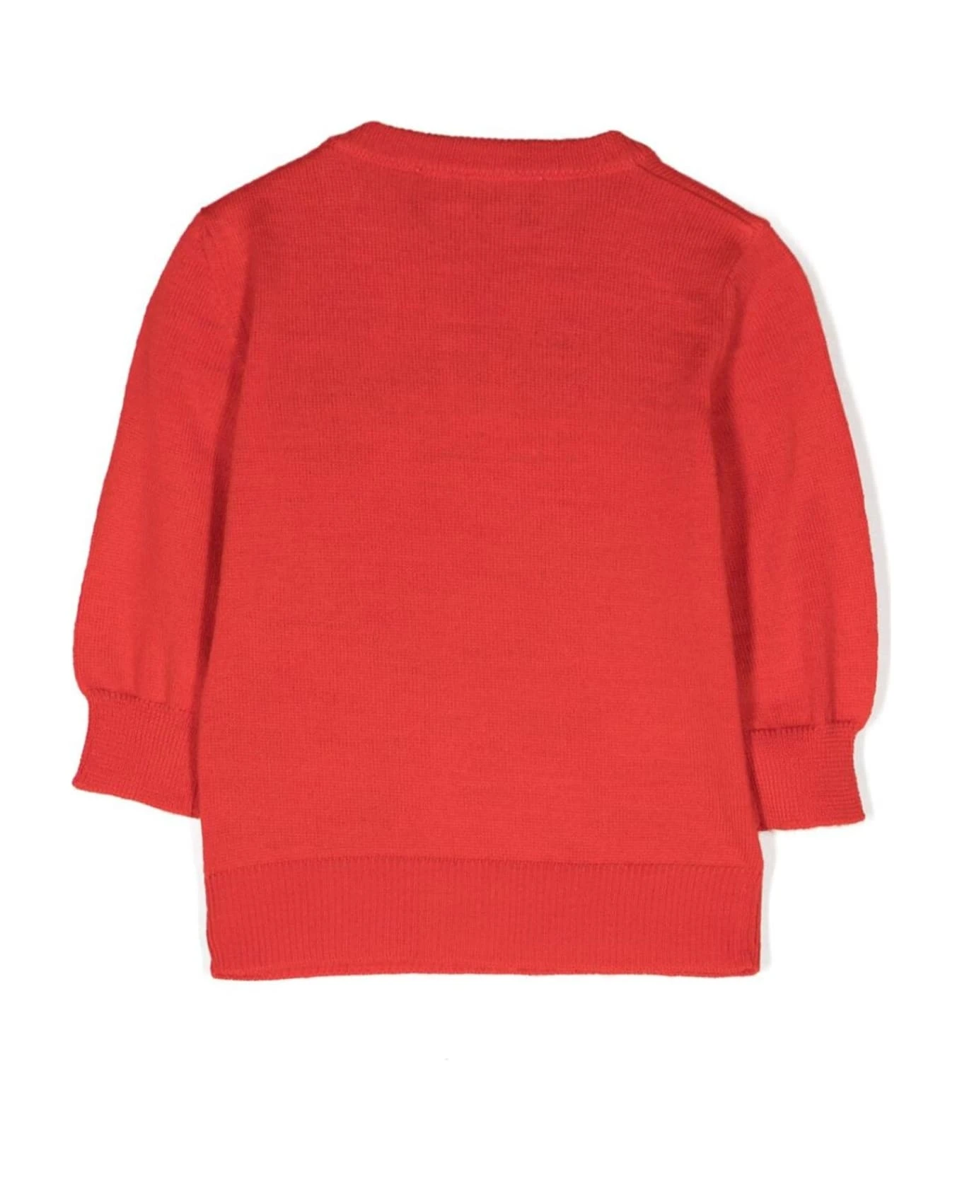 DSQUARED2 Red Wool Blend Jumper - Image 2