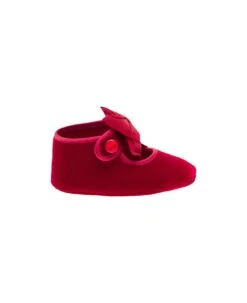 Red Ballerine With Bow Detail Monnalisa Kids
