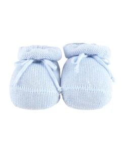 Light Blue Bootee For Babyboy