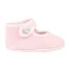 Monnalisa Pink Flat Shoes For Baby Girl With Hearts