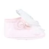 Monnalisa Pink Flat Shoes For Baby Girl With Polka Dots