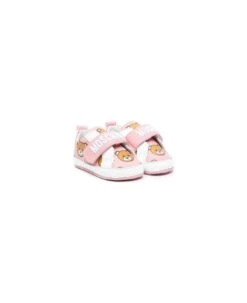 MOSCHINO First Steps Shoes With Teddy Bear Print