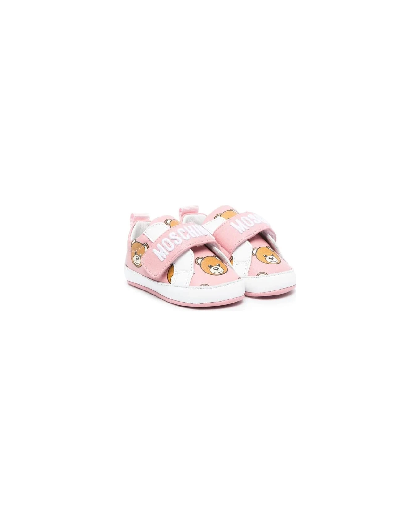 MOSCHINO First Steps Shoes With Teddy Bear Print