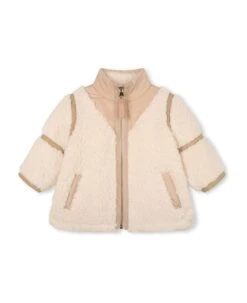 Chloé Faux Fur Coat With High Collar