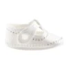 Monnalisa White Shoes For Baby Girl With Rhinestones