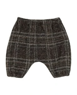 Checked Trousers With Elasticated Waist