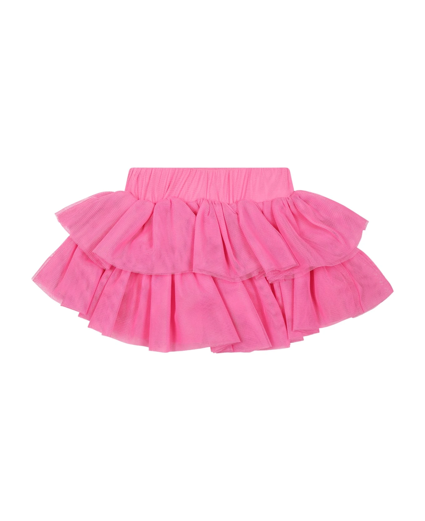 Blumarine Jupe Fuchsia Pour Fille Avec Logo - Image 2