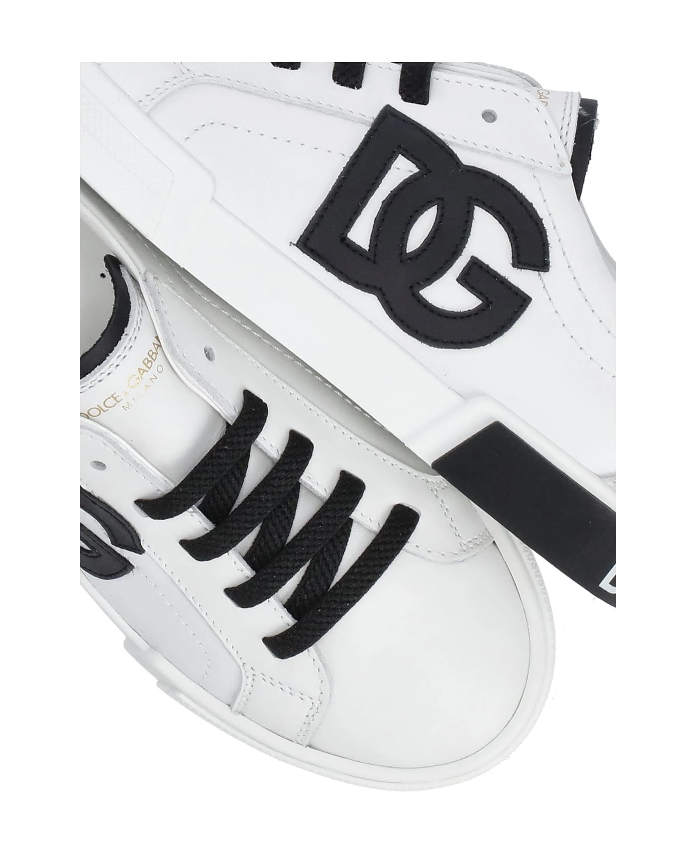 Dolce & Gabbana Leather Sneakers - Image 5