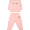 Off-White Pink Tracksuit For Baby Girl