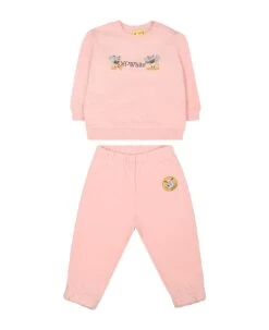 Off-White Pink Tracksuit For Baby Girl