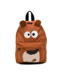 Stella McCartney Kids Grizzly Bear Shaped Backpack In Brown