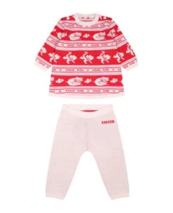 Kenzo Kids Sports Suit For Newborn With Logo