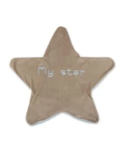 La Stupenderia Coperta A Forma Di Stella Beige In Ciniglia Di Cotone Baby Boy