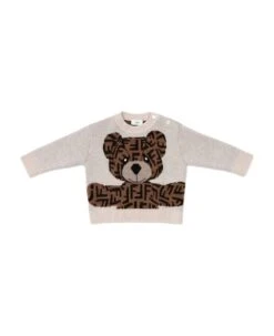 FENDI Jacquard Teddy Pullover
