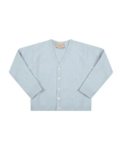 Gucci Light Blue Cardigan For Baby Kids With Double Gg