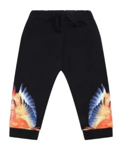 Black Sweatpants For Baby Boy With Wings