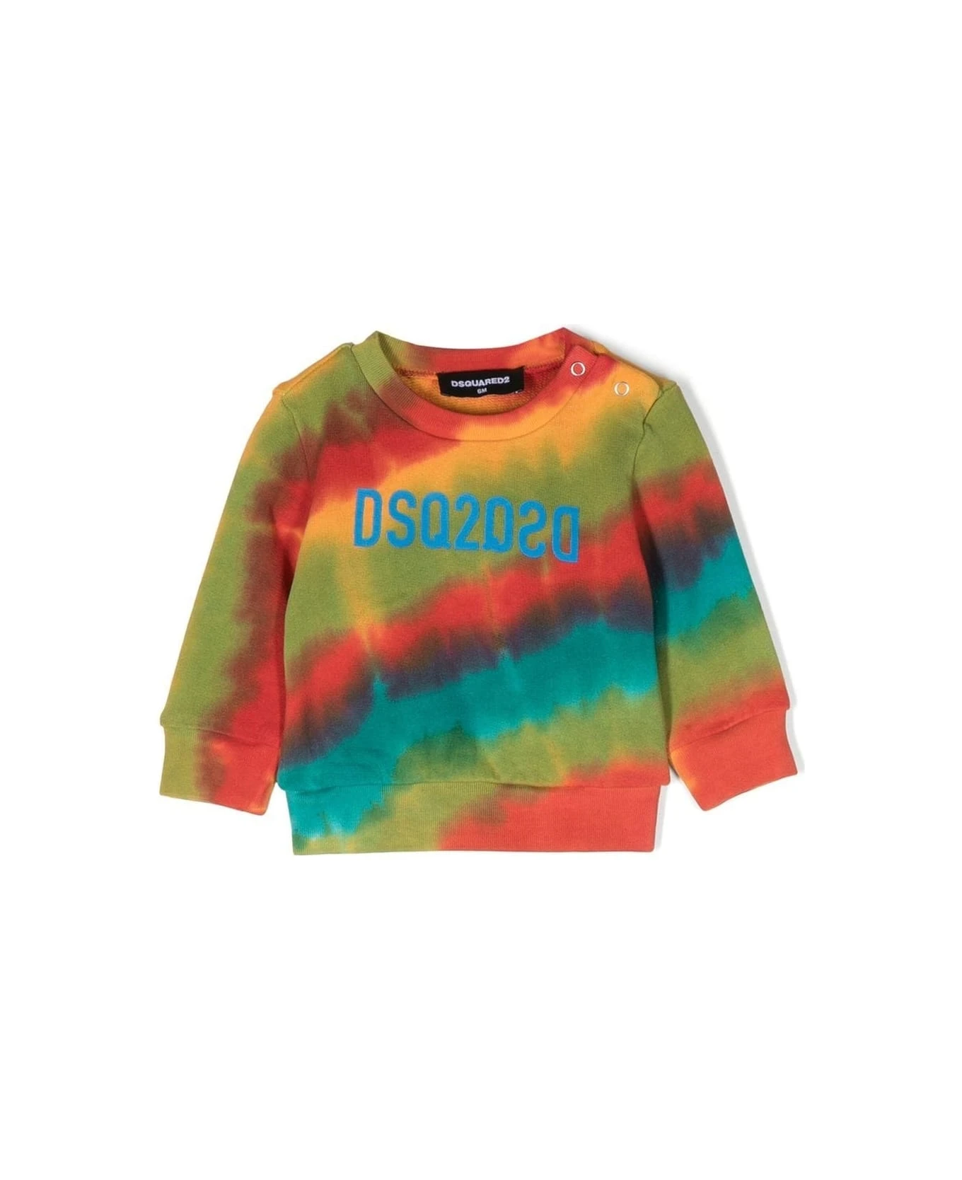 DSQUARED2 Sweatshirt With Tie Dye Pattern