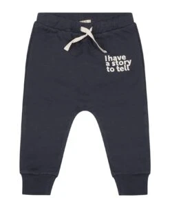 Blue Trousers For Baby Boy With Writing