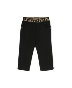 Versace Pantaloni Neri Eleganti Baby Boy