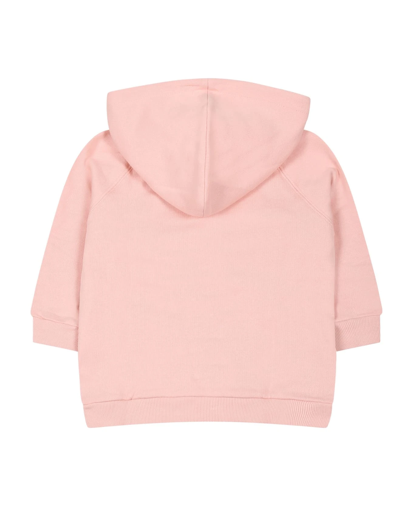 Gucci Pink Sweatshirt For Baby Girl With Interlocking Gg - Image 2